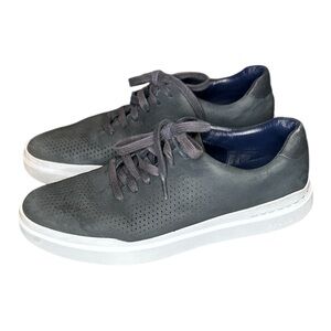 Cole Haan grand pro rally laser cut sneakers size 9.5 in navy ink nubuck men’s